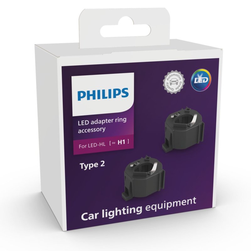 2x Philips Adapter-Ring Typ 2 für H1 LED 11401X2